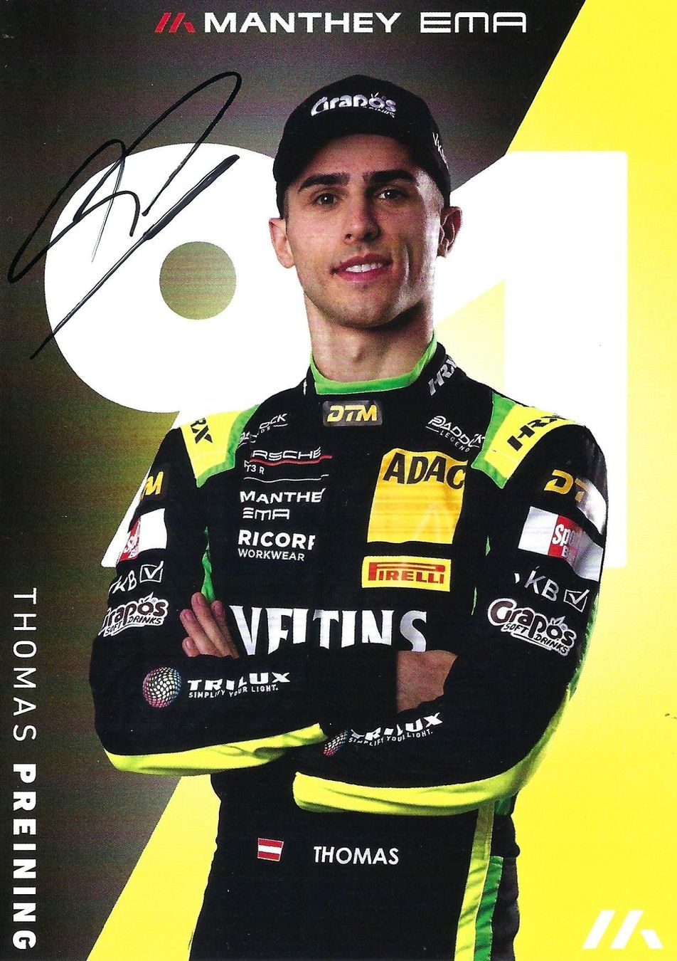 Autogramme: Thomas Preining, DTM – Gebraucht aus Aarburg von Hktm
