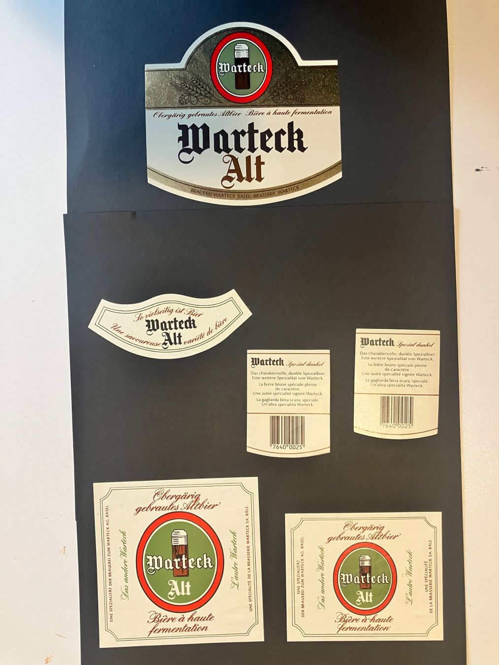 Autocollants: Etiketten Warteck Bier Alt – D'occasion à Basel par djwwpp