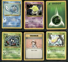 Vintage 1999 Pokémon Karten Base Set EN Lot of 6