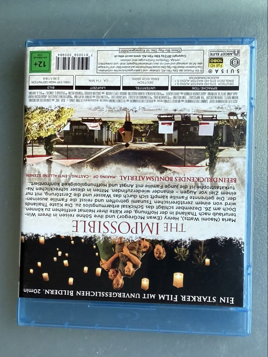 Tutti i DVDs: The Impossible Blu-ray Naomi Watts Ewan McGregor – Usato da Oberried Brienz venduto da Chyara 1