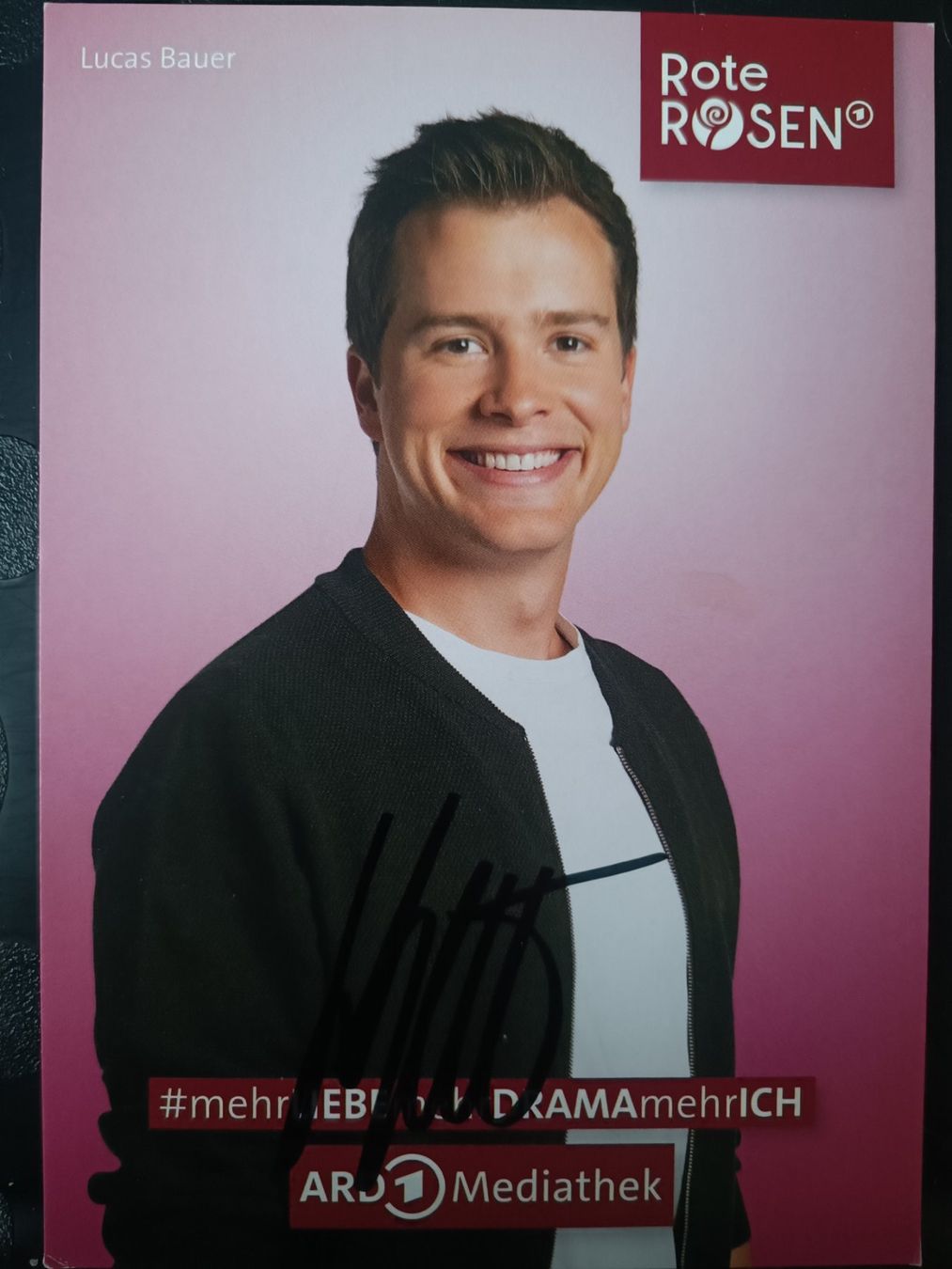Autografi: Lucas Bauer - handsigniert - Rote Rosen – Usato da Menziken venduto da Artographs