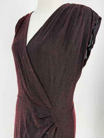 Glitzer Kleid rot schwarz Gr. 40/42 von J‘AIME LA VIE PARIS
