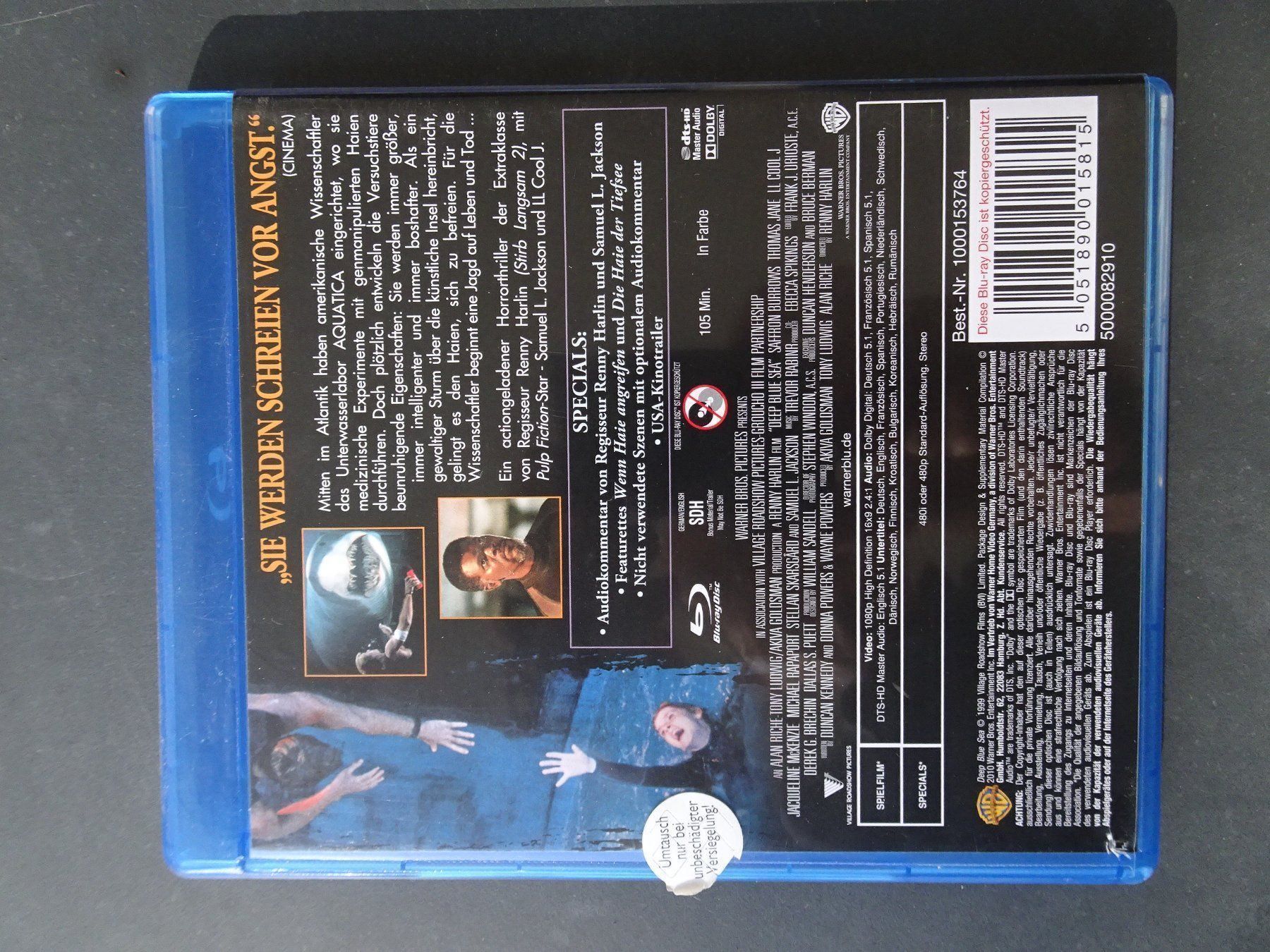 Tutti i DVDs: Deep Blue – Usato da Aadorf venduto da Chnorli-Furz 1