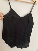 Zara Spitzen-Top, Gr. M schwarz