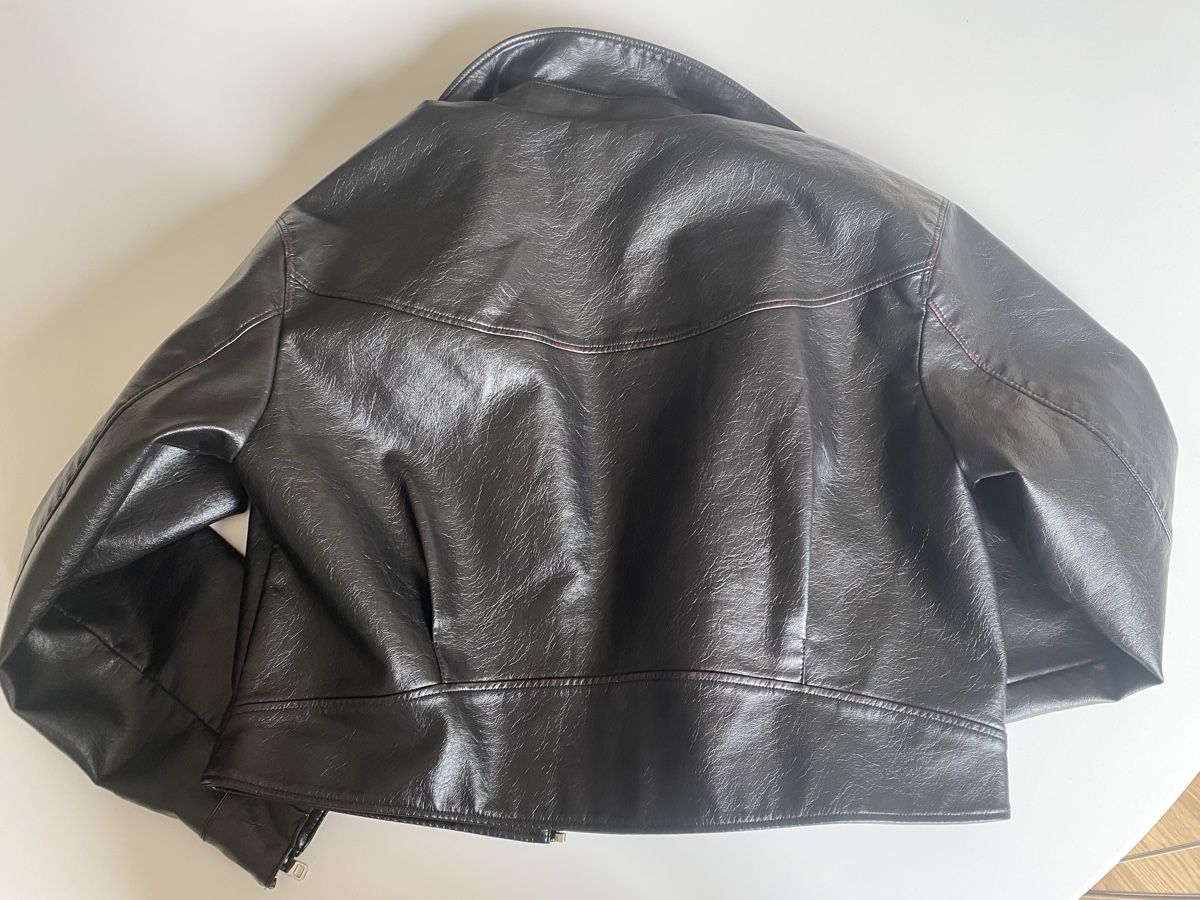 Zara Giacche: Kunstlederjacke schwarz-braun Retrostil – Nuovo (secondo la descrizione) da Zürich venduto da Malini0364 3