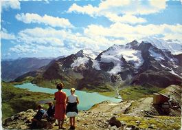 PONTRESINA Blick vom Piz Lagalb auf die Bernina-Seen