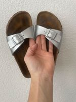 Birkenstock Sandalen Silber Grösse 37 guter Zustand