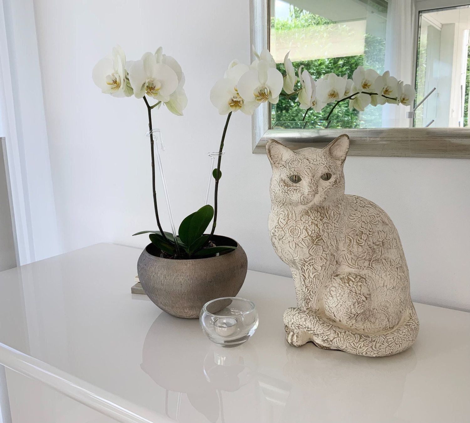 Figuren: Katze aus Feinbeton – Gebraucht aus Wil SG von horizonte254