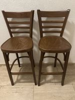 2 Hochwertige Barhocker, Holz, massiv,