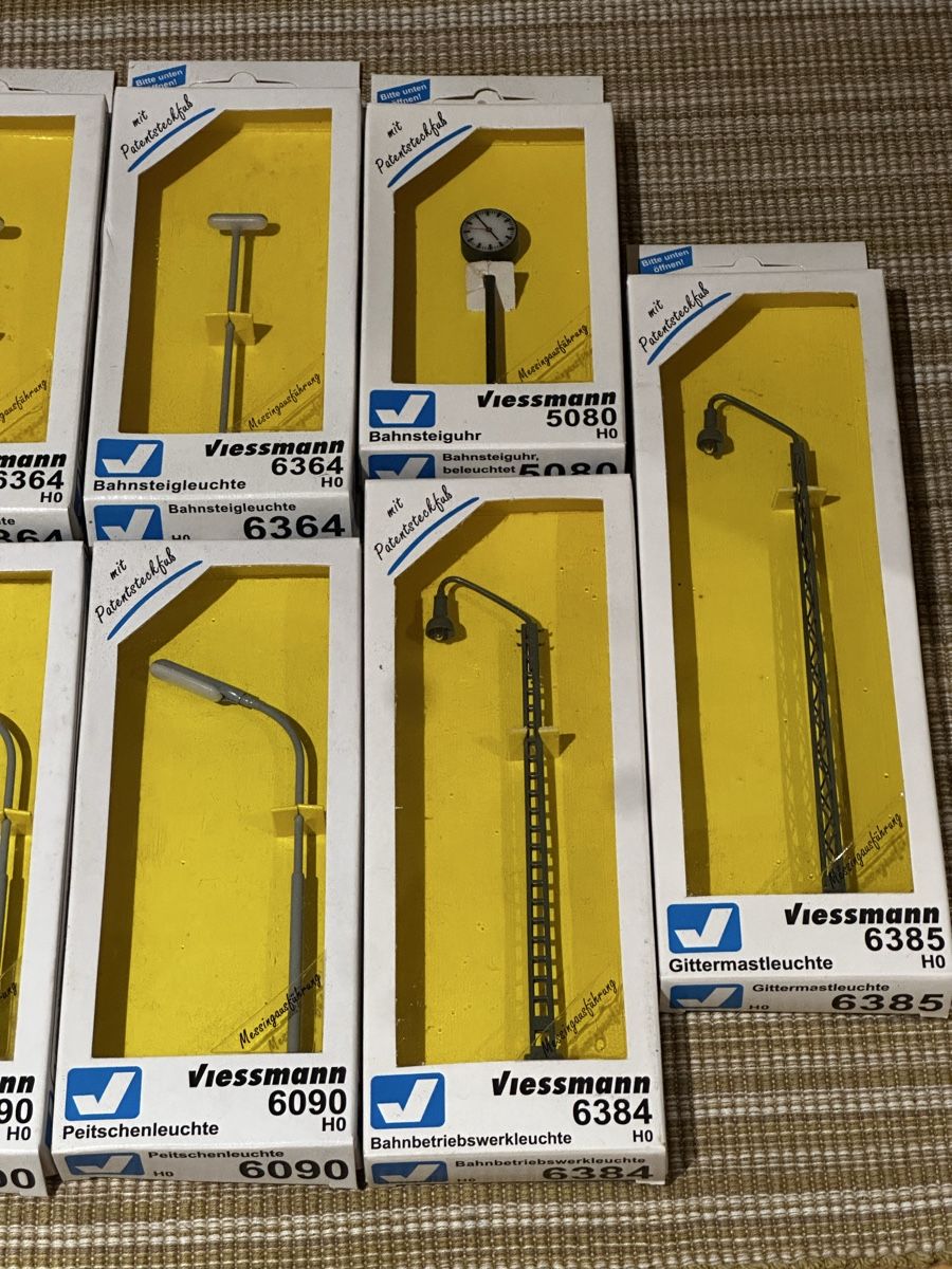 Viessmann Modelleisenbahnen: H0 Viessmann Lampen Set Neu ab 29.- – Neu und originalverpackt aus Sennwald von HARO-Import 2