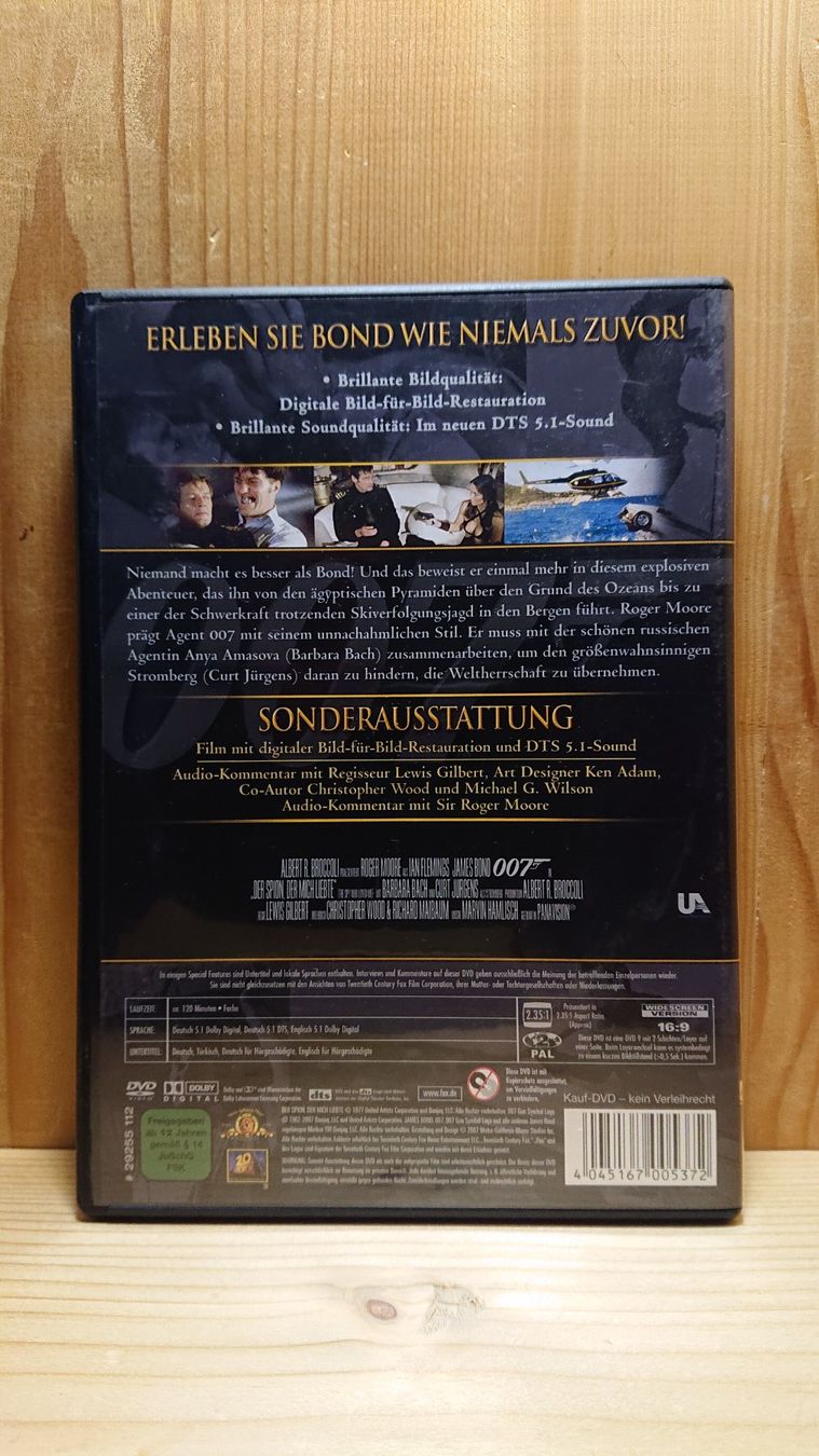 Tutti i DVDs: 007 DER SPION, DER MICH LIEBTE DVD mit Roger Moore – Usato da Wilderswil venduto da Exebub 1