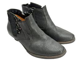 Bottines Think Aida cuir noir. Pointure 36