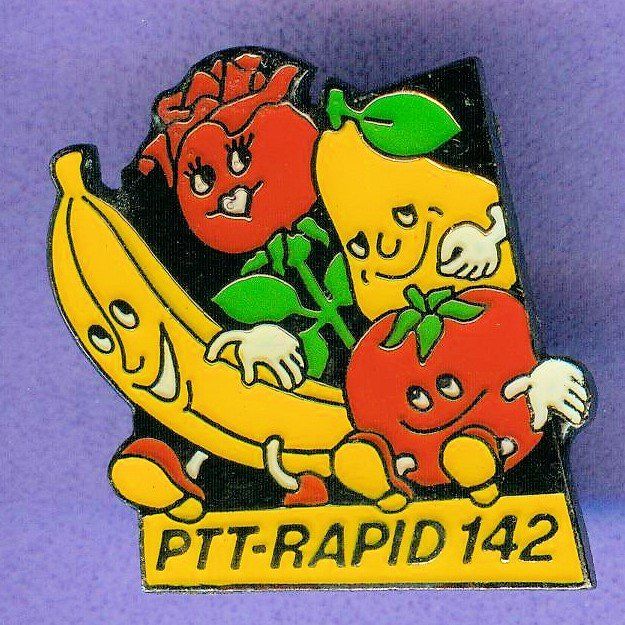 Plaketten & Abzeichen: PTT  RAPID 142  Früchte & Co. – Gebraucht aus Winterthur von Sammleroase