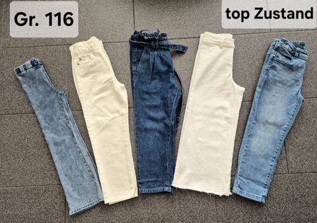 5 Hosen für Mädchen – Gr. 116 | Top Zustand, Benetton, H&m..