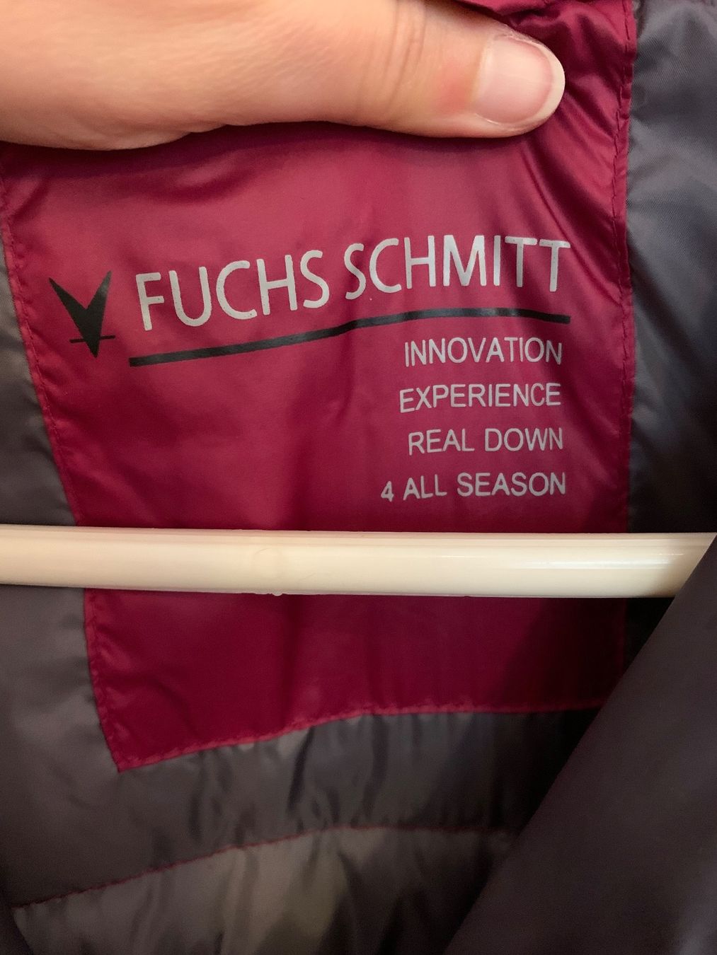 Fuchs Schmitt Giacche: FUCHS SCHMITT echte Daunen Jacke Gr. 36 / S pink Himbeerrot – Usato da Fislisbach venduto da KolibriSecondhand 1
