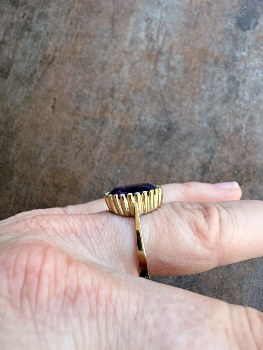 Ringe: Ring 333 Gold Amethyst oval Damenring – Gebraucht aus Tuggen von sunny715 6