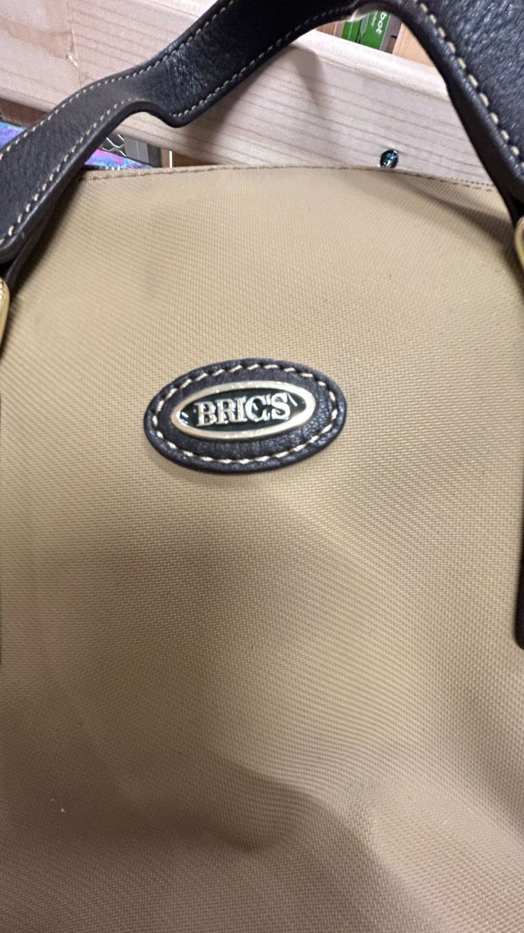 Brics Borse da donna: Bric's Handtasche beige mit Ledergriffen – Usato da Zürich venduto da srahpohl 1