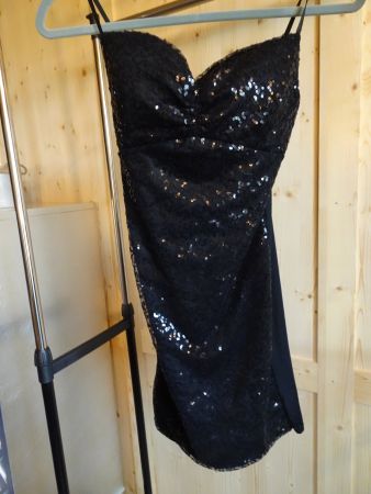 Neuwertiges Abendkleid schwarz Gr. XS - 220946