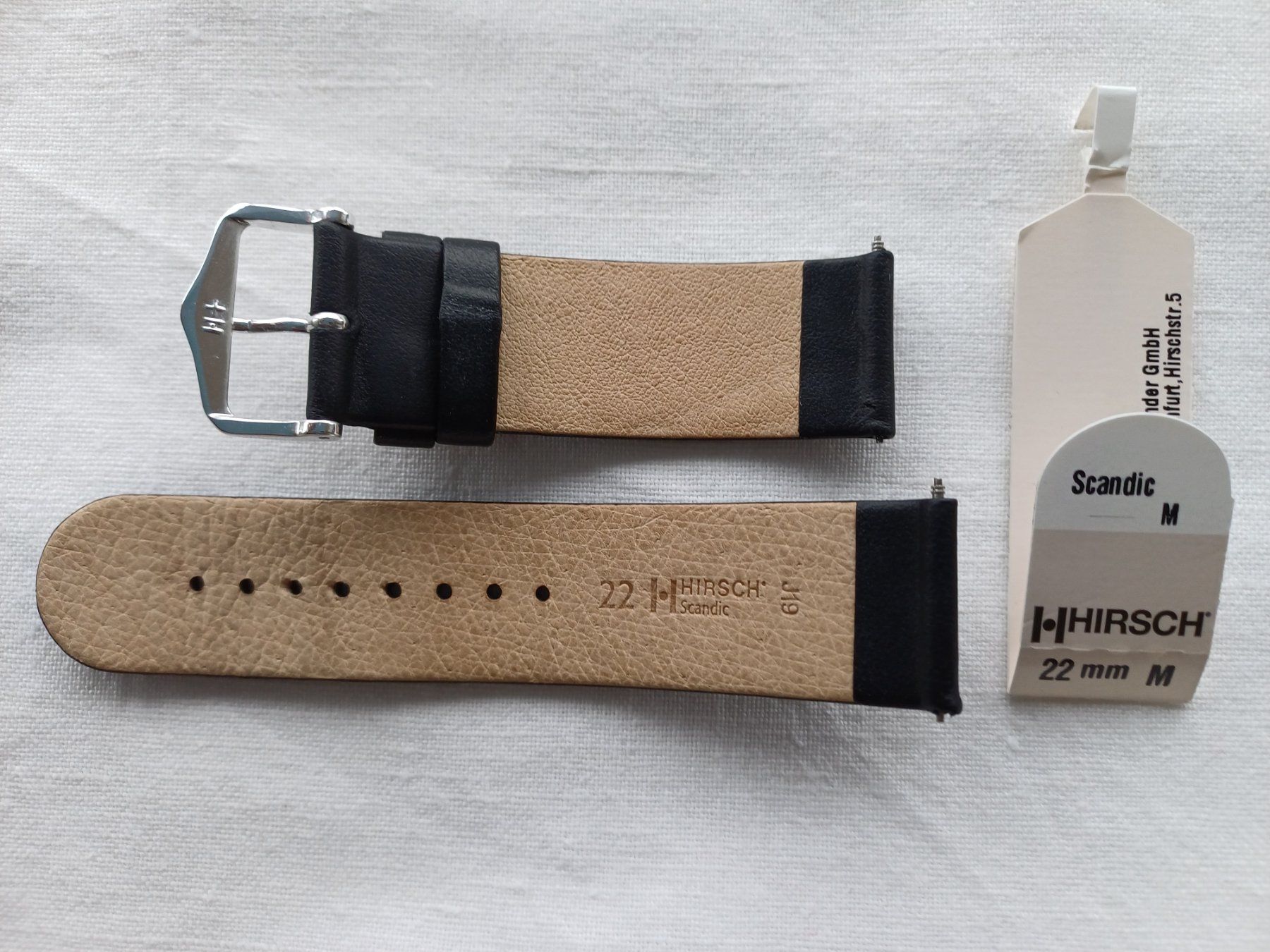 Bracciali & Braccialetti: Uhrenband Leder von HIRSCH – Usato da Luzern venduto da Verena19510 1