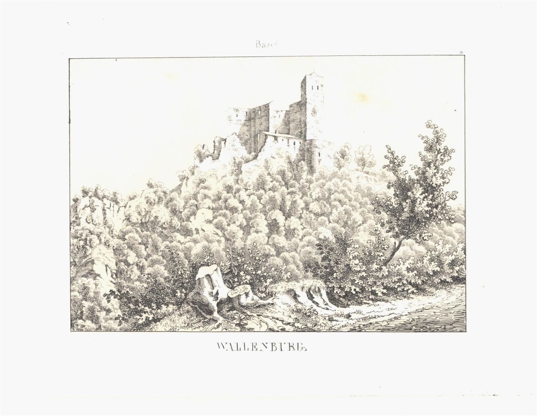 Stiche: Wallenburg von Wagner 1840 – Gebraucht aus Rafz von Helvet32
