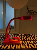 Lampe de bureau rouge Memolux - Design Vintage