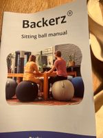 Neu: BACKERZ Sitzballbezug, mit Tasche, Dunkelblau