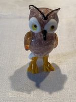 Figurine Hibou en Verre Soufflé Artisanal - Style Murano
