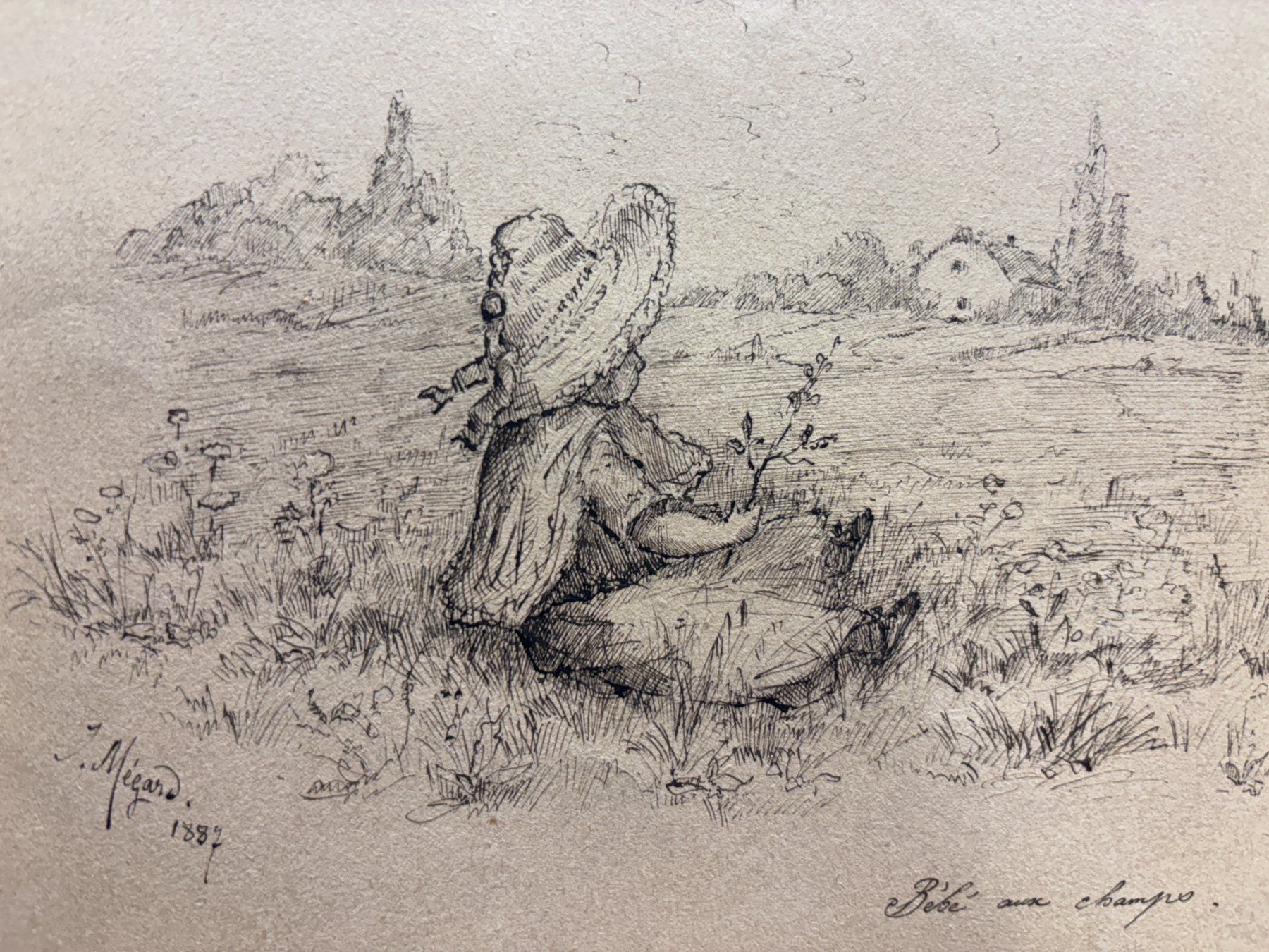 Gemälde: Dessin original de Joseph Mégard, 1887 – Gebraucht aus Genève von aic_p8ld 2