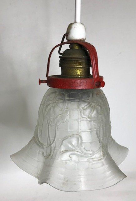 Lampade: Tulpenform Glas Lampenschirm 20er – Usato da Zürich venduto da gigimai67 3
