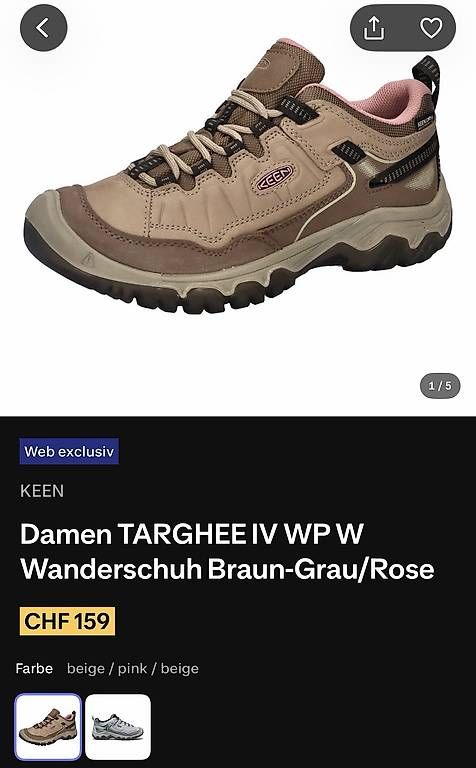 Scarpe da donna: Targhee Wanderschuhe – Nuovo e nell'imballaggio originale da Niederuzwil venduto da hel_v9ky