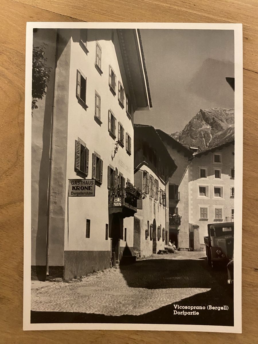 Cartoline postali: Alte Ansichtskarte Vicosoprano Bergell Bregaglia – Usato da Castasegna venduto da duck007