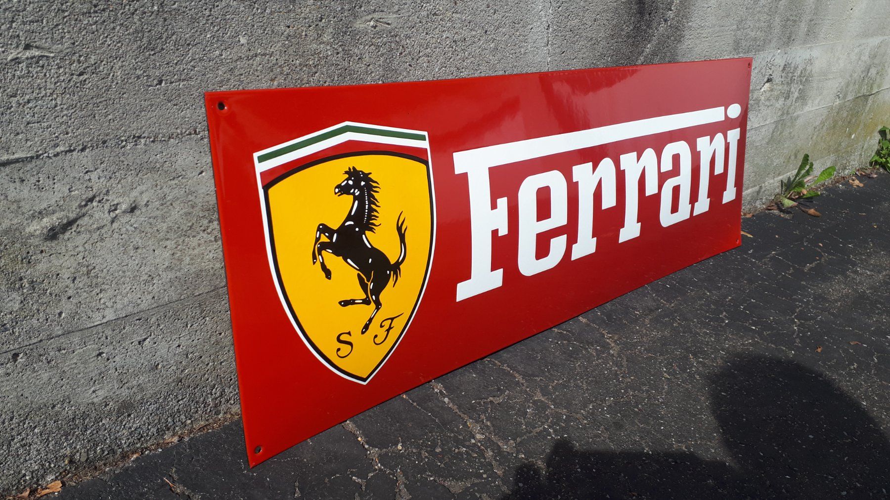 Insegne: Emailschild Ferrari XXL – Usato da Zürich venduto da timbuktu03 1