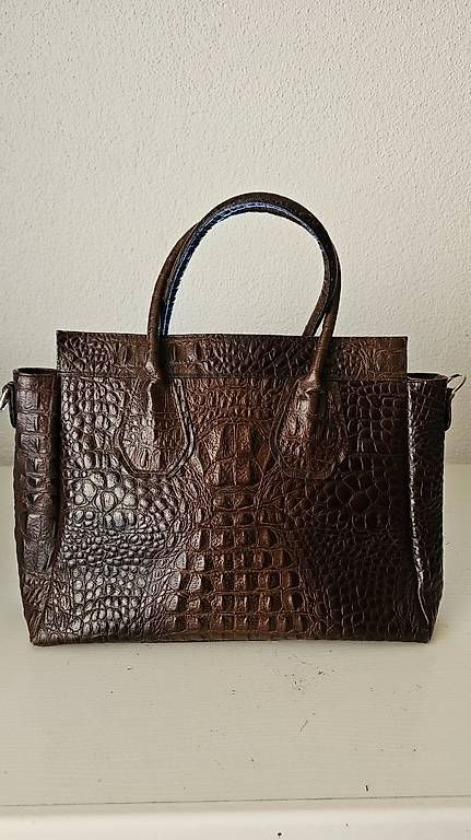 Borse da donna: Echtleder Damen-Shopper in Kroko-Prägung – Usato da Sursee venduto da nei_7klk 1