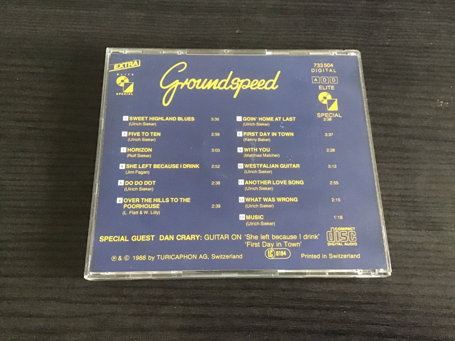 CD: CD Groundspeed - Do Do Dot... (1988) Swiss Bluegrass – Usato da Kreuzlingen venduto da Dennis2004 2