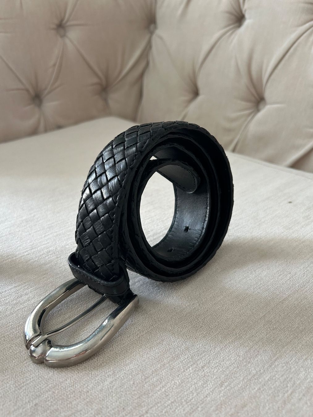 Cinture: Laurel black leather belt – Usato da Rüschlikon venduto da Tey_sl