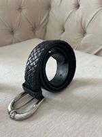 Laurel black leather belt