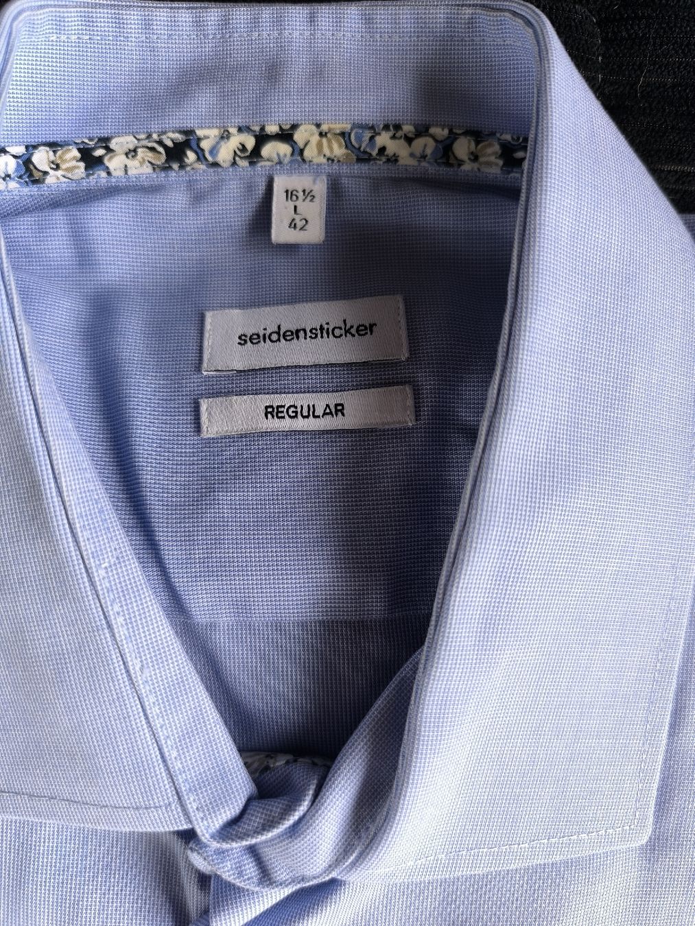 Camicie: Seidensticker Hemd, Gr. 42, Hellblau,Kurzarm – Usato da Luzern venduto da Pilu17 1