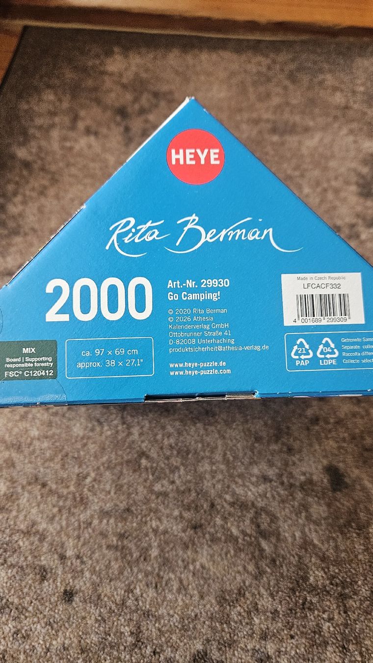 Heye Puzzles: Heye Puzzle 'Go Camping' by Rita Berman  – Neu (gemäss Beschreibung) aus Teufen AR von patchouli13 1