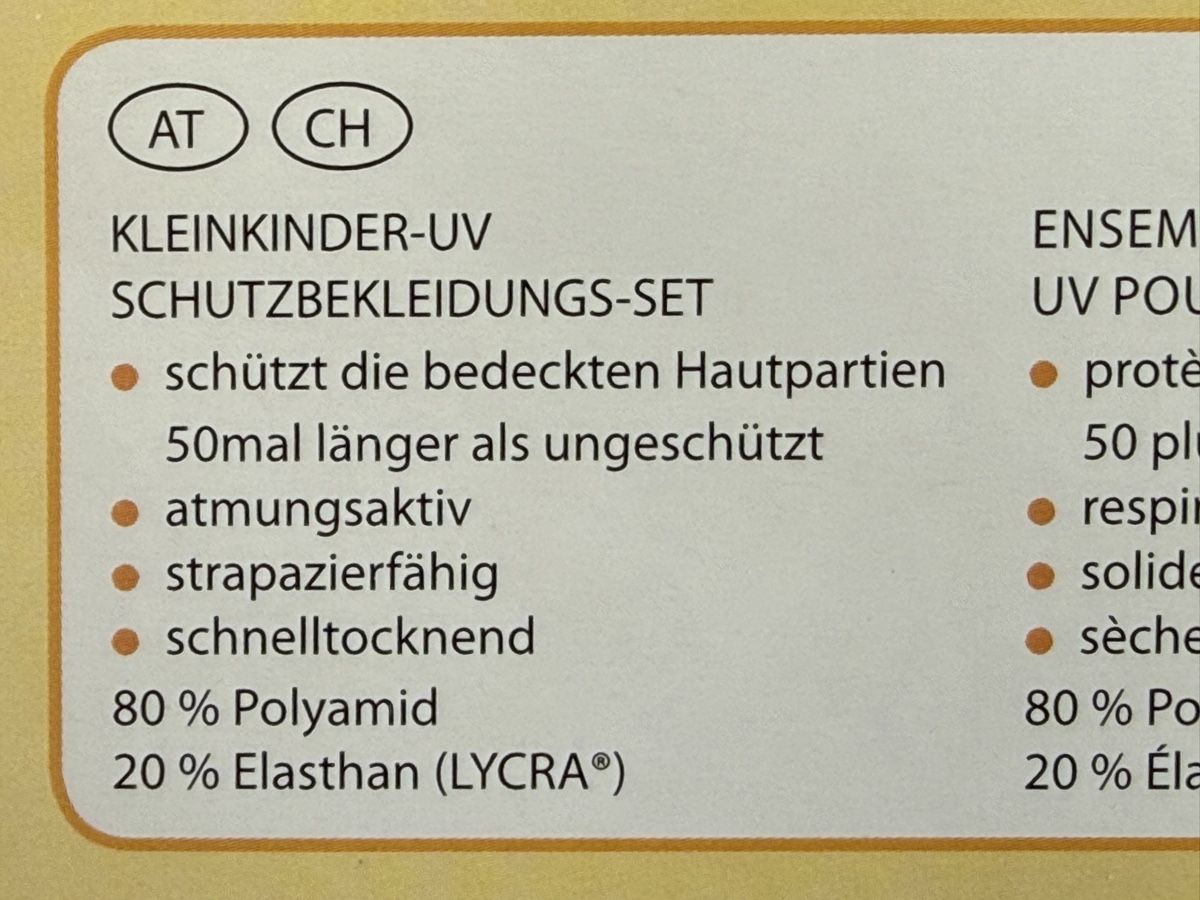Costumi da bagno: Badehosen-Set UV 50+, 110/116 – Nuovo e nell'imballaggio originale da Mägenwil venduto da Bienchen8 3