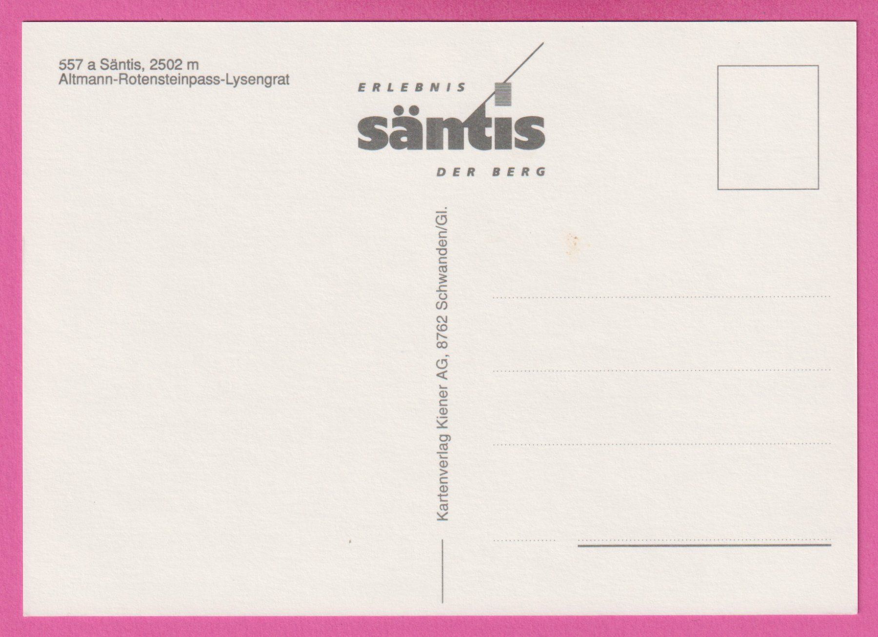 Cartoline postali: Säntis 2502m Appenzellerland – Usato da Einsiedeln venduto da dillie 1