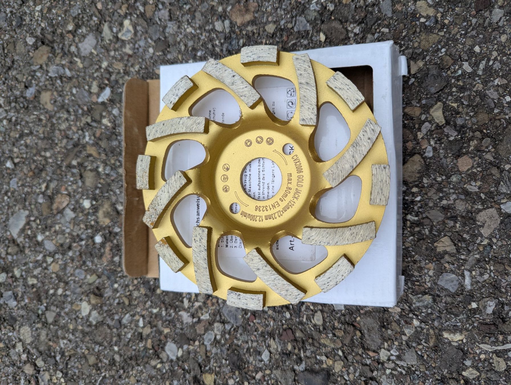 Smerigliatrici & Lucidatrici: Diamantschleiftopf Gold Jack 125 mm – Nuovo (secondo la descrizione) da Amriswil venduto da K8D