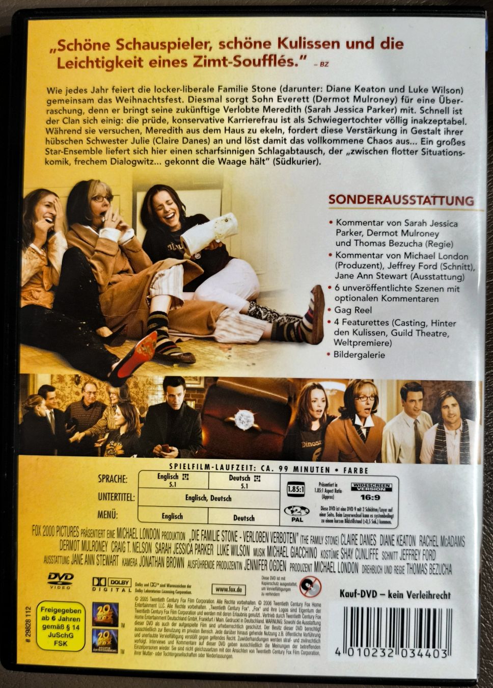 Tutti i DVDs: DVD Die Familie Stone – Usato da St.Erhard venduto da himmelblau21 1