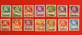 TELLBRUSTBILD 14 VERSCHIEDENE AUS 126 -160 1914 - 1924 GEBR.