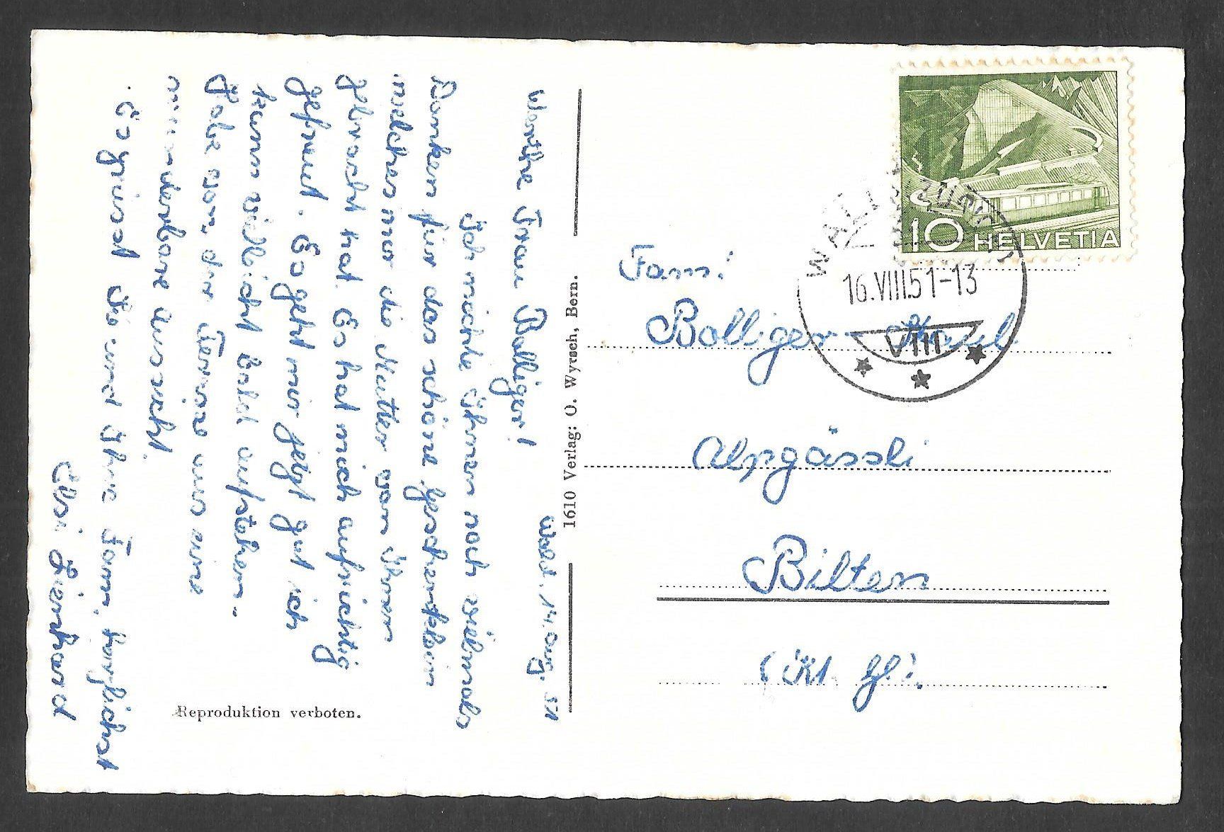 Cartoline postali: Wald Fliegeraufnahme Krankenasyl – Usato da Olten venduto da clotaldi 1