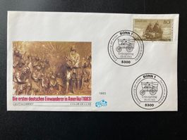 FDC Einwanderung der ersten Deutschen in Amerika 1983