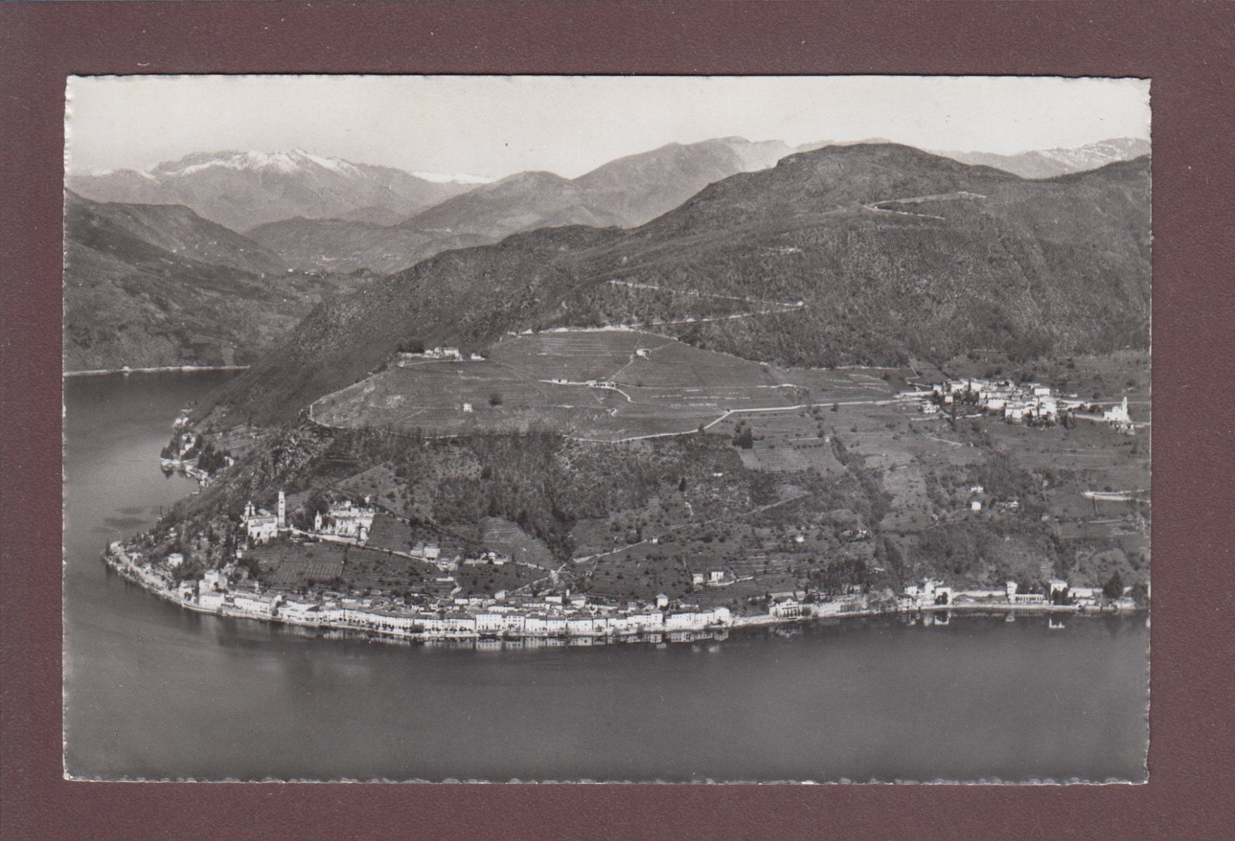Cartoline postali: MORCOTE e Vico Morcote – Usato da Pully venduto da nicecards