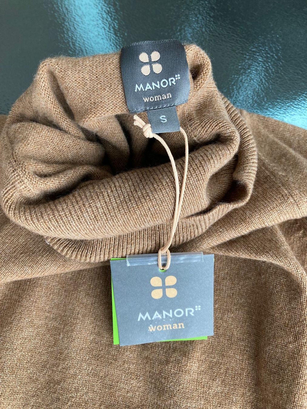 Maglioni & Felpe: Rollkragenpullover aus Bio Kaschmir, Gr. S, Cognac, neu! – Usato da Zürich venduto da elegantissima2 6