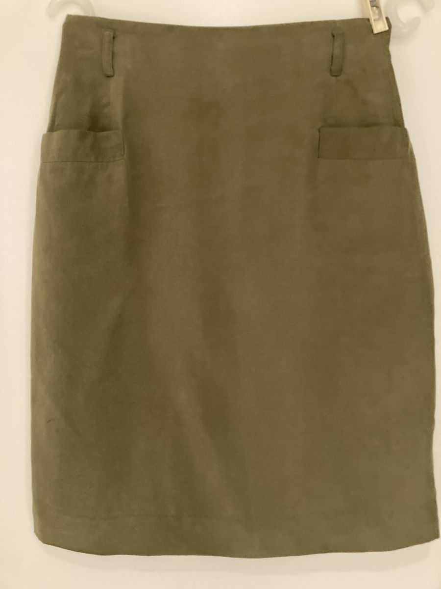 Gonne: 100% Seidenrock LGC Donna, khaki, Gr. 34 – Usato da Stetten AG venduto da Hanya