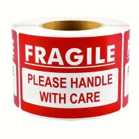 "FRAGILE - HANDLE WITH CARE" Paketversand Aufkleber 300Stk !