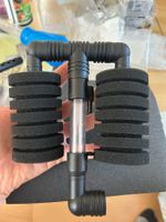 Schwammfilter für Aquarien (doppelt, mit Lufteinlass) - neu